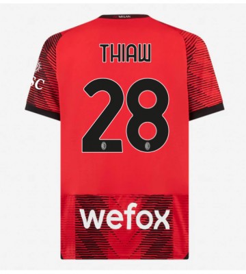 AC Milan Malick Thiaw #28 Replika Hjemmebanetrøje 2023-24 Kortærmet